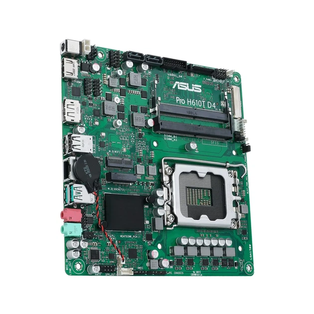 Материнська плата ASUS PRO H610T D4-CSM (s1700, Intel H610, DDR4, Thin Mini-ITX) - зображення 2