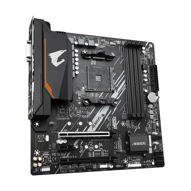 Материнская плата GIGABYTE B550M AORUS ELITE (sAM4, AMD B550, DDR4, mATX) - Фото 3 Материнская плата GIGABYTE B550M AORUS ELITE (sAM4, AMD B550, DDR4, mATX) - изображение 3