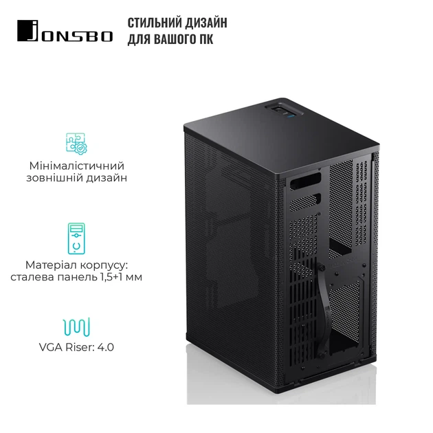 Корпус JONSBO VR3 Black - зображення 2
