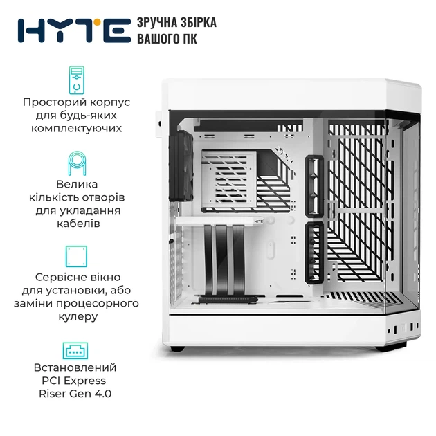 Корпус Hyte Y60 White (CS-HYTE-Y60-WW) - изображение 4