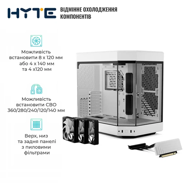 Корпус Hyte Y60 White (CS-HYTE-Y60-WW) - изображение 5