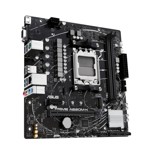 Материнская плата ASUS PRIME A620M-K (sAM5, AMD A620, DDR5, mATX) - изображение 3