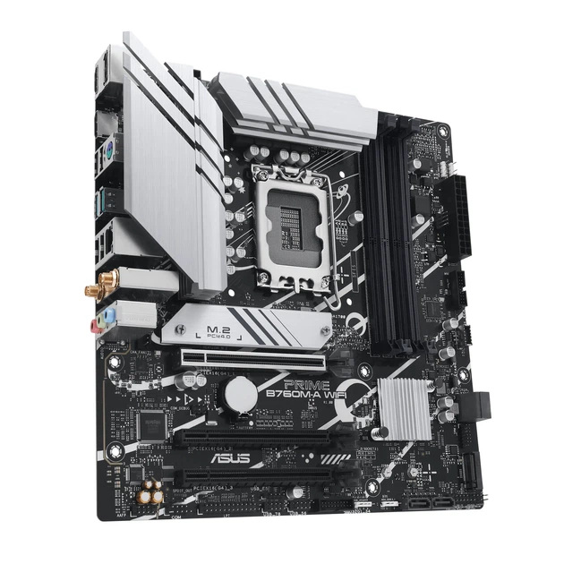Материнська плата ASUS PRIME B760M-A WIFI (s1700, Intel B760, DDR5, mATX) - зображення 2