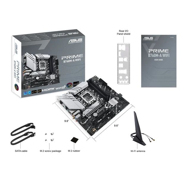 Материнська плата ASUS PRIME B760M-A WIFI (s1700, Intel B760, DDR5, mATX) - зображення 7