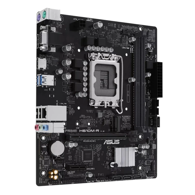 Материнська плата ASUS PRIME H610M-R-SI (s1700, Intel H610, DDR5, mATX) - зображення 3