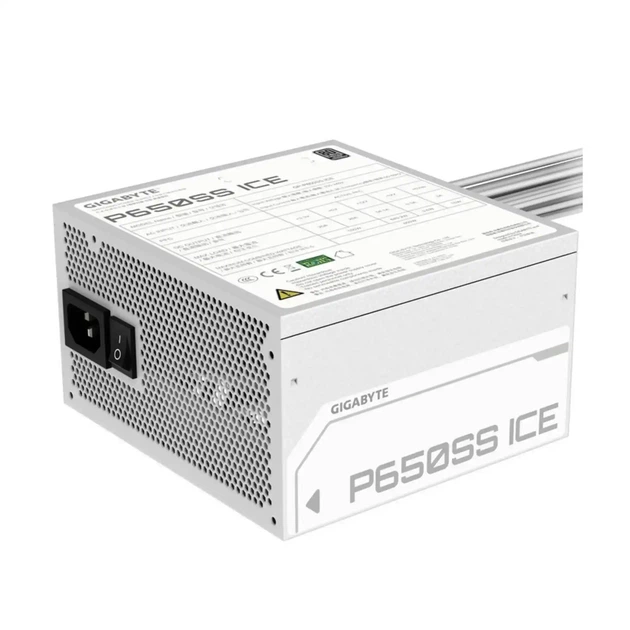 Блок живлення GIGABYTE P650SS 650W 80+Silver White (GP-P650SS ICE) - Фото 1 Блок живлення GIGABYTE P650SS 650W 80+Silver White (GP-P650SS ICE) - зображення 1