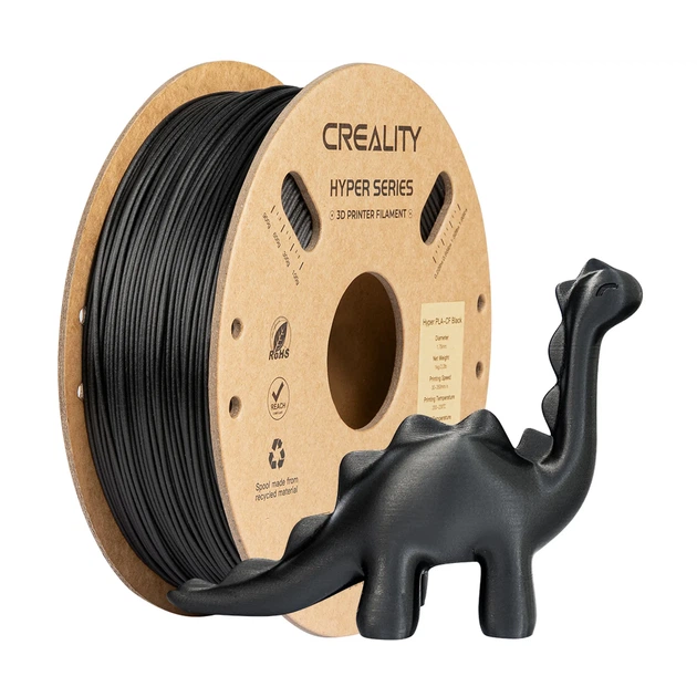 Hyper PLA-CF Filament (пластик) для 3D принтера CREALITY 1кг, 1.75мм, черный (3301060015) - Фото 4 Hyper PLA-CF Filament (пластик) для 3D принтера CREALITY 1кг, 1.75мм, черный (3301060015) - изображение 4