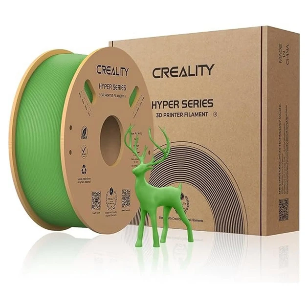 Hyper PLA Filament (пластик) для 3D принтера CREALITY 1кг, 1.75мм, зеленый (3301010380) - Фото 2 Hyper PLA Filament (пластик) для 3D принтера CREALITY 1кг, 1.75мм, зеленый (3301010380) - изображение 2
