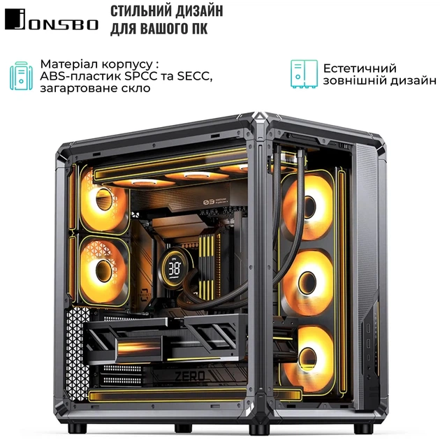 Корпус JONSBO X400 Gray - изображение 6