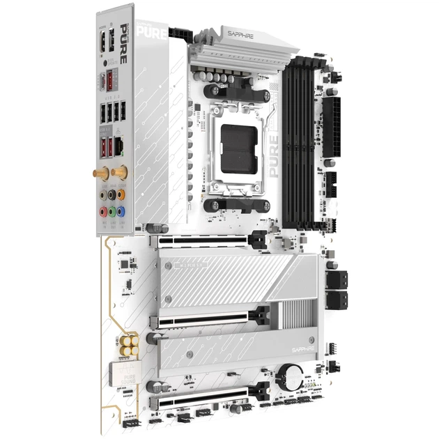 Материнська плата Sapphire PURE B850A WIFI7 (sAM5, AMD B850, DDR5, ATX) - Фото 3 Материнська плата Sapphire PURE B850A WIFI7 (sAM5, AMD B850, DDR5, ATX) - зображення 3