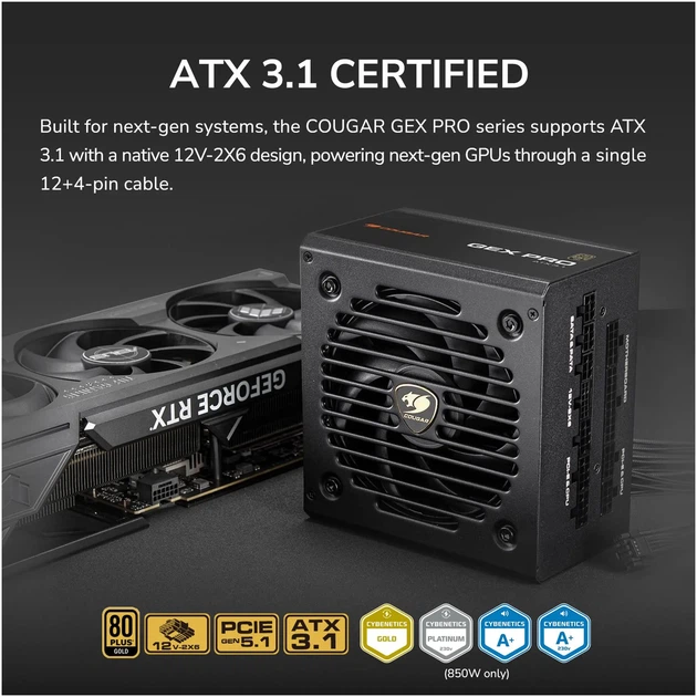 Блок питания Cougar GEX PRO 850 - изображение 9