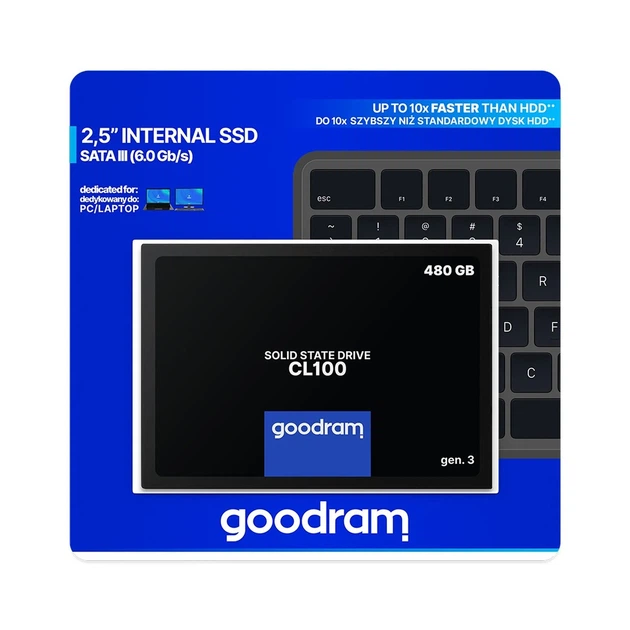SSD диск GOODRAM CL100 gen.3 480GB 2.5" SATA (SSDPR-CL100-480-G3) - Фото 4 SSD диск GOODRAM CL100 gen.3 480GB 2.5" SATA (SSDPR-CL100-480-G3) - зображення 4