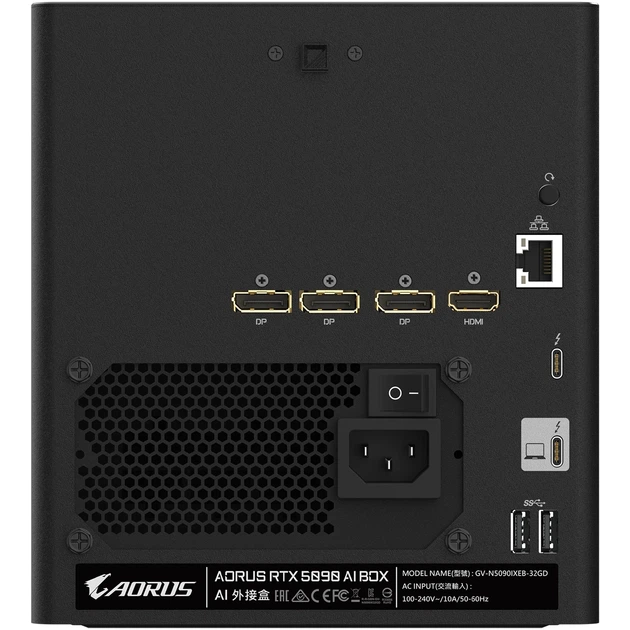 Відеокарта GIGABYTE Nvidia GeForce RTX 5090 AORUS AI BOX 32G (GV-N5090IXEB-32GD) - Фото 10 Відеокарта GIGABYTE Nvidia GeForce RTX 5090 AORUS AI BOX 32G (GV-N5090IXEB-32GD) - зображення 10