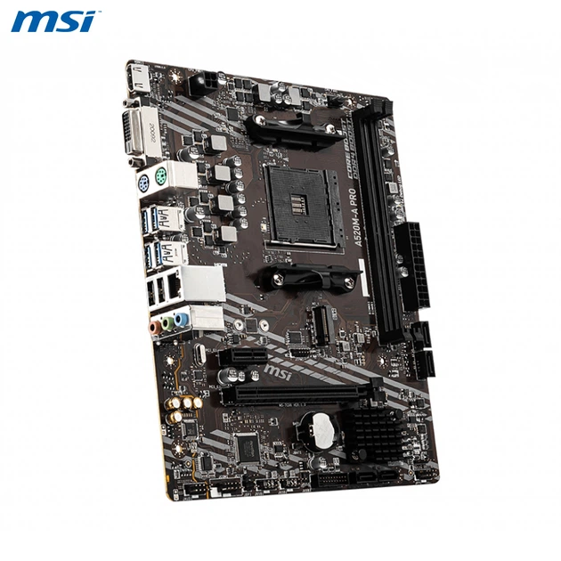 Материнська плата MSI PRO A520M-A PRO (sAM4, AMD A520, DDR4, mATX) - зображення 4
