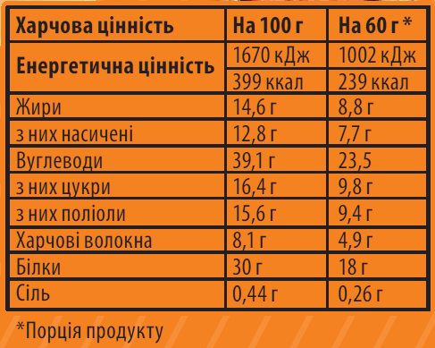 Батончик Sporter Protein Bar Bilok 60 г. (Шоколад) - изображение 2
