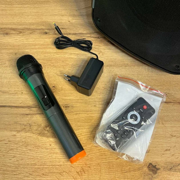Bluetooth колонка портативна TTD-2821 40 Вт з мікрофоном та підсвіткою для вечірок і вулиці - Фото 7 Bluetooth колонка портативна TTD-2821 40 Вт з мікрофоном та підсвіткою для вечірок і вулиці - зображення 7