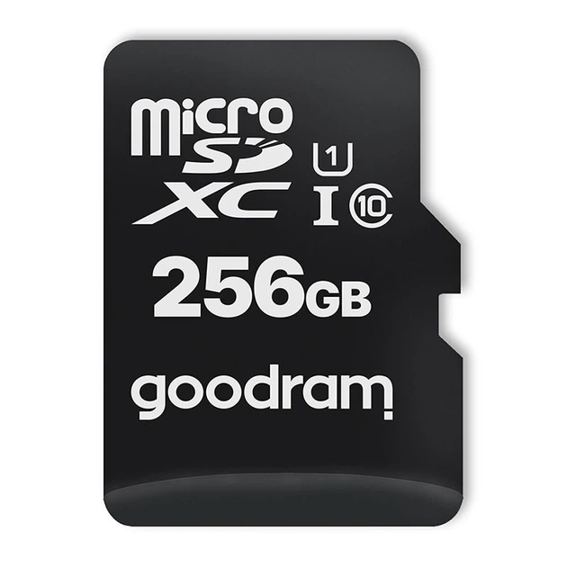 Memory card microSDXC 256Gb GoodRAM class 10 UHS I U1, Retail + adapter (M1AA-2560R12) - Фото 2 Memory card microSDXC 256Gb GoodRAM class 10 UHS I U1, Retail + adapter (M1AA-2560R12) - изображение 2