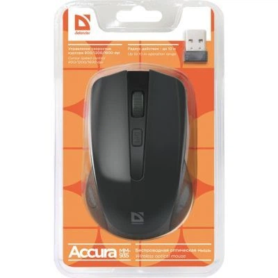 Мишка Defender Accura MM-935 Black (52935) - зображення 4