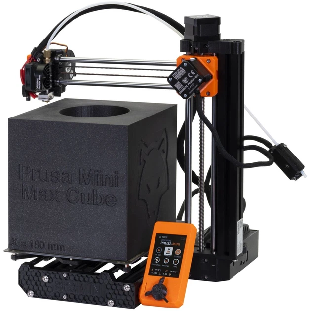 Принтер 3D Prusa MINI+ (FDM 1.75mm 180x180x180mm USB RJ-45 чорний) semi assembled (PR-8890) - зображення 6