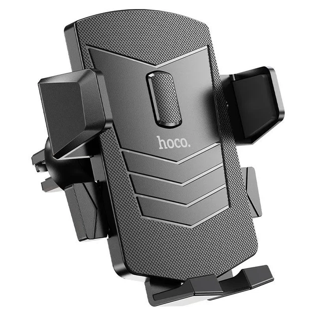 Тримач для телефону в машину HOCO CA86 Davy one-button air outlet car holder Чорний - Фото 1 Тримач для телефону в машину HOCO CA86 Davy one-button air outlet car holder Чорний - зображення 1