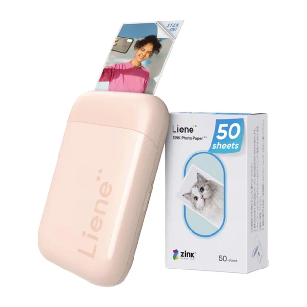 Портативный фотопринтер Liene Pearl 2x3" Pink (KW001-65023) - Фото 5 Портативный фотопринтер Liene Pearl 2x3" Pink (KW001-65023) - изображение 5