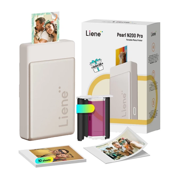 Портативный фотопринтер Liene Pearl N200 Pro 2x3" Gold (CU002-65001) - Фото 2 Портативный фотопринтер Liene Pearl N200 Pro 2x3" Gold (CU002-65001) - изображение 2