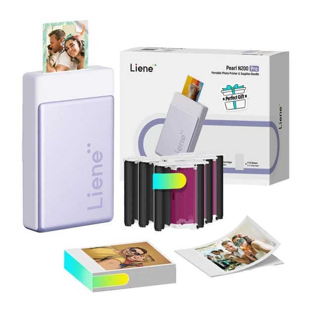 Портативный принтер для фото Liene Pearl N200 Pro 2x3" Purple (CU002-65003) - Фото 2 Портативный принтер для фото Liene Pearl N200 Pro 2x3" Purple (CU002-65003) - изображение 2