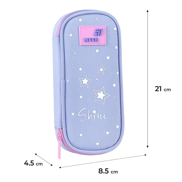 Пенал школьный Kite Twinke, Star K26-662-16, 1 отделение, резинки для фиксации канцелярии - изображение 3
