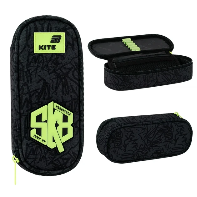 Пенал школьный Kite SK8 K26-599-6, 1 отделение, клапан с карманом на молнии, для мальчиков - изображение 2
