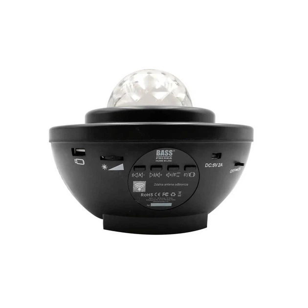 Звёздный проектор Bass Polska BH 59311 с Bluetooth-динамиком 162х162х130 мм черный - изображение 8