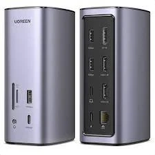 Док-станция с Type-C разъемом и хабом на 13 портов UGREEN CM555 UGREEN USB-C Multifunction Docking Station Pro - Фото 1 Док-станция с Type-C разъемом и хабом на 13 портов UGREEN CM555 UGREEN USB-C Multifunction Docking Station Pro - изображение 1
