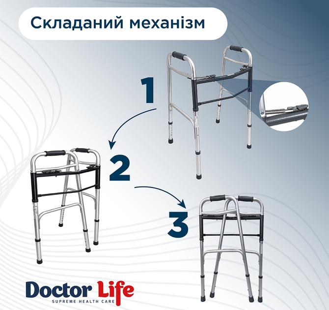 Ходунки фиксированные Doctor Life (12850) (2000444005706) - Фото 4 Ходунки фиксированные Doctor Life (12850) (2000444005706) - изображение 4