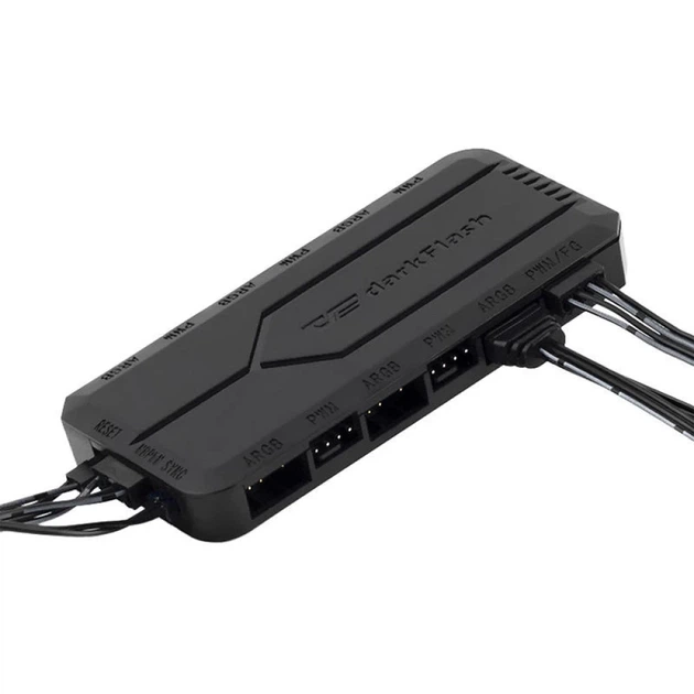 Контролер вентиляторів Darkflash RC2 ARGB/PWM Black (6926170086948) - зображення 3