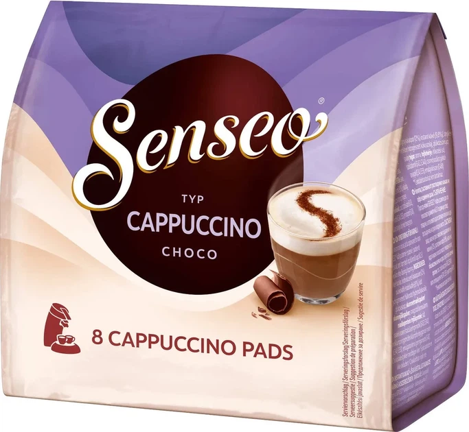 Кава в чалдах Senseo Cappuccino Choco 8 порцій Philips Senseo 62 мм - зображення 2