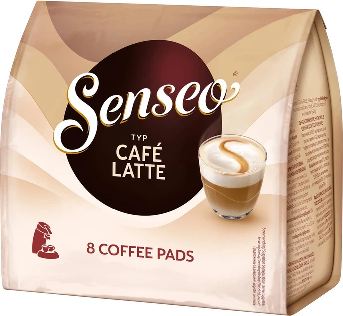 Кофе в чалдах Senseo Cafe Latte 8 монодоз Philips Senseo 62 мм - Фото 2 Кофе в чалдах Senseo Cafe Latte 8 монодоз Philips Senseo 62 мм - изображение 2