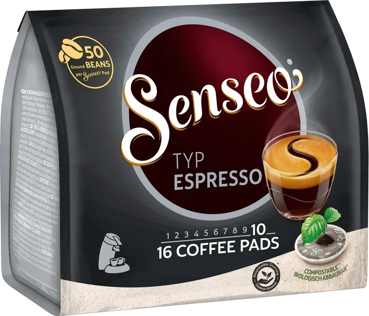 Кофе в чалдах Senseo Espresso 16 монодоз Philips Senseo 62 мм - Фото 3 Кофе в чалдах Senseo Espresso 16 монодоз Philips Senseo 62 мм - изображение 3