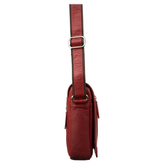 Мужская кожаная сумка красного цвета Visconti S7 Red Bag A5 - Фото 3 Мужская кожаная сумка красного цвета Visconti S7 Red Bag A5 - изображение 3
