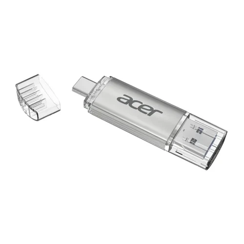 Флеш накопитель USB 32Gb Acer UT300, Silver, Type-C / USB 3.2 Gen 1 (BL.9BWWA.588) - Фото 1 Флеш накопитель USB 32Gb Acer UT300, Silver, Type-C / USB 3.2 Gen 1 (BL.9BWWA.588) - изображение 1