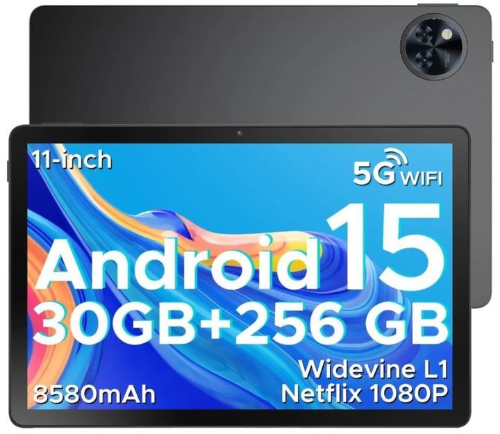 Планшет Doogee U11 Pro 6/256Gb Wi-Fi Infinite Black Global version - Фото 1 Планшет Doogee U11 Pro 6/256Gb Wi-Fi Infinite Black Global version - зображення 1