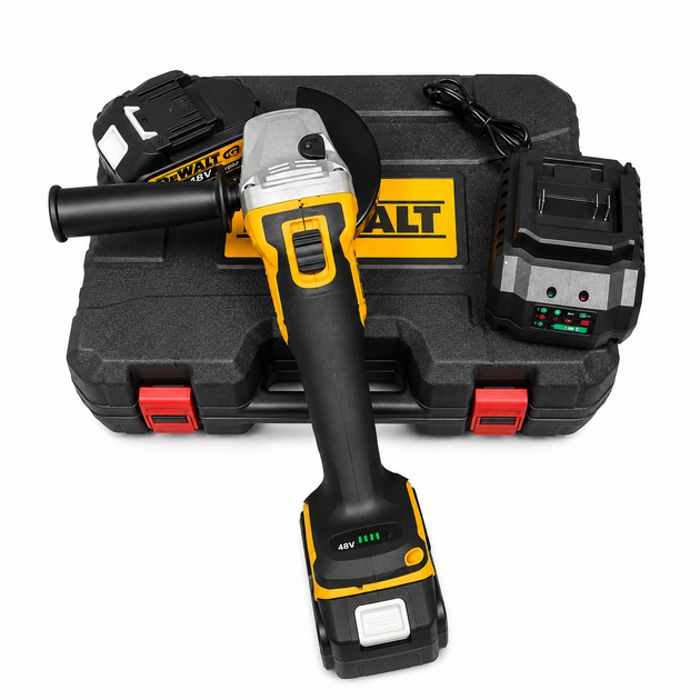 Шліфмашина Dewalt DCG405 Кутова шліфувальна машина 48 V Міні болгарка 125 мм Акумуляторні шліфмашини (Машина кутошліфувальна ручна) - зображення 3