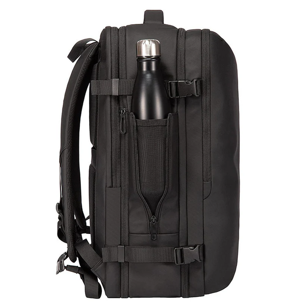 Дорожный рюкзак Bange BG1909D для ноутбука 17.3" влагостойкий с расширением и USB-портом (Черный) - изображение 7