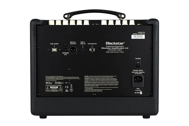 Комбоусилитель BLACKSTAR SONNET 60 ACOUSTIC BLACK - изображение 3