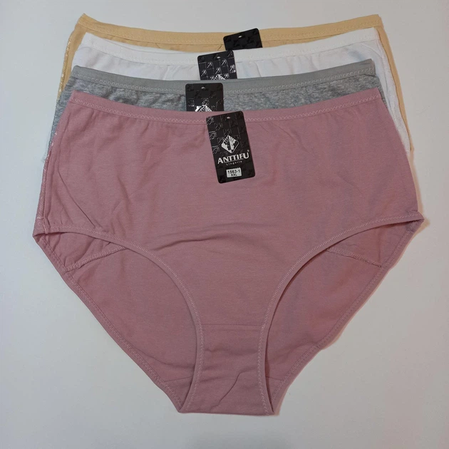 Трусы женские слипы Anttifu 3XL однотонные 01162A - 4 шт - Фото 1 Трусы женские слипы Anttifu 3XL однотонные 01162A - 4 шт - изображение 1