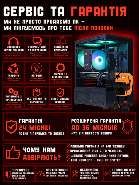 Игровой ПК Tera Recruit-580i (RX 580 8GB/Intel Core i5 6400/16GB DDR4/SSD 240GB) - изображение 8