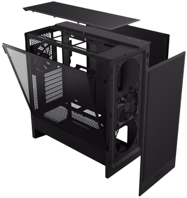 Корпус NZXT H5 Flow Black (CC-H52FB-01) - зображення 5