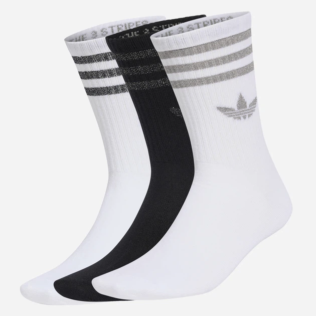 Набор мужских носков высоких хлопковых Adidas 3S GL CT S KR4218 43-45 (L) 3 пары Белый (4069995497161) - Фото 1 Набор мужских носков высоких хлопковых Adidas 3S GL CT S KR4218 43-45 (L) 3 пары Белый (4069995497161) - изображение 1