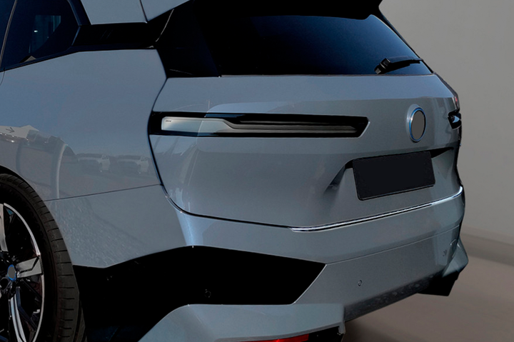 Накладка на задний бампер Carmos нержавейка для BMW iX (I20) 2022 2022- гг - изображение 5