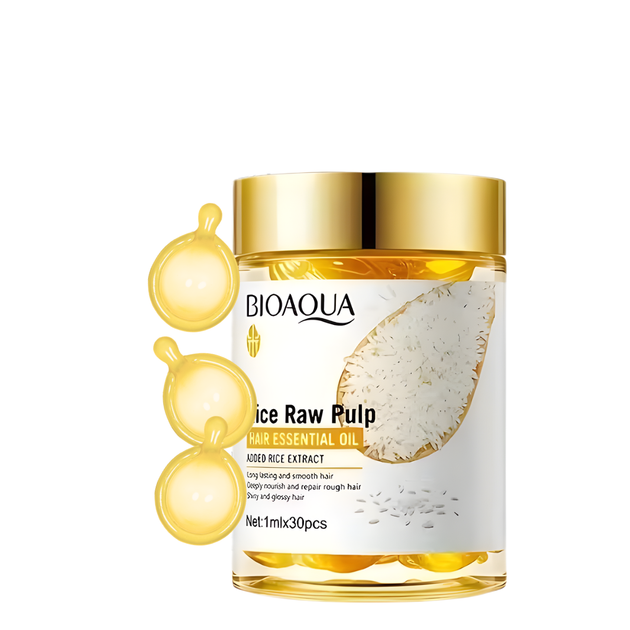 Капсули для відновлення волосся Bioaqua Rice Raw Pulp 30 шт (BQY00973) - изображение 3
