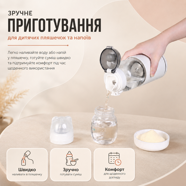 Портативный термос, подогреватель молока LELIK Thermo Sip аккумуляторный, молочный - Фото 3 Портативный термос, подогреватель молока LELIK Thermo Sip аккумуляторный, молочный - изображение 3