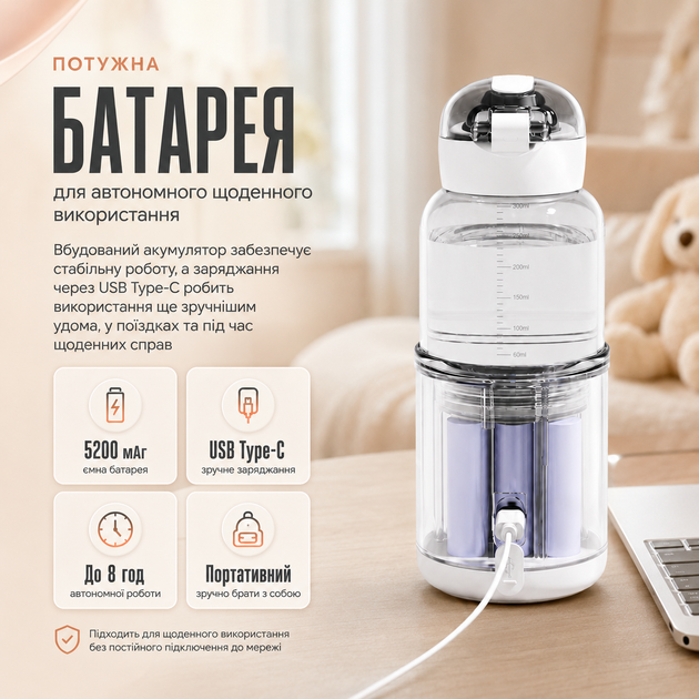Портативный термос, подогреватель молока LELIK Thermo Sip аккумуляторный, молочный - Фото 5 Портативный термос, подогреватель молока LELIK Thermo Sip аккумуляторный, молочный - изображение 5